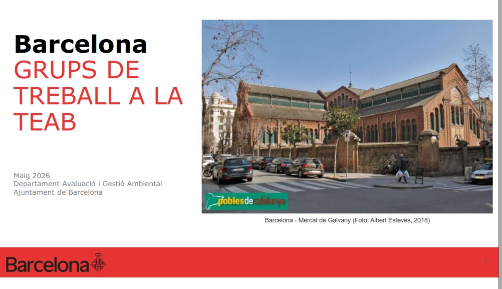 Grupos de trabajo de la Mesa para la Erradicación del Amianto de Barcelona